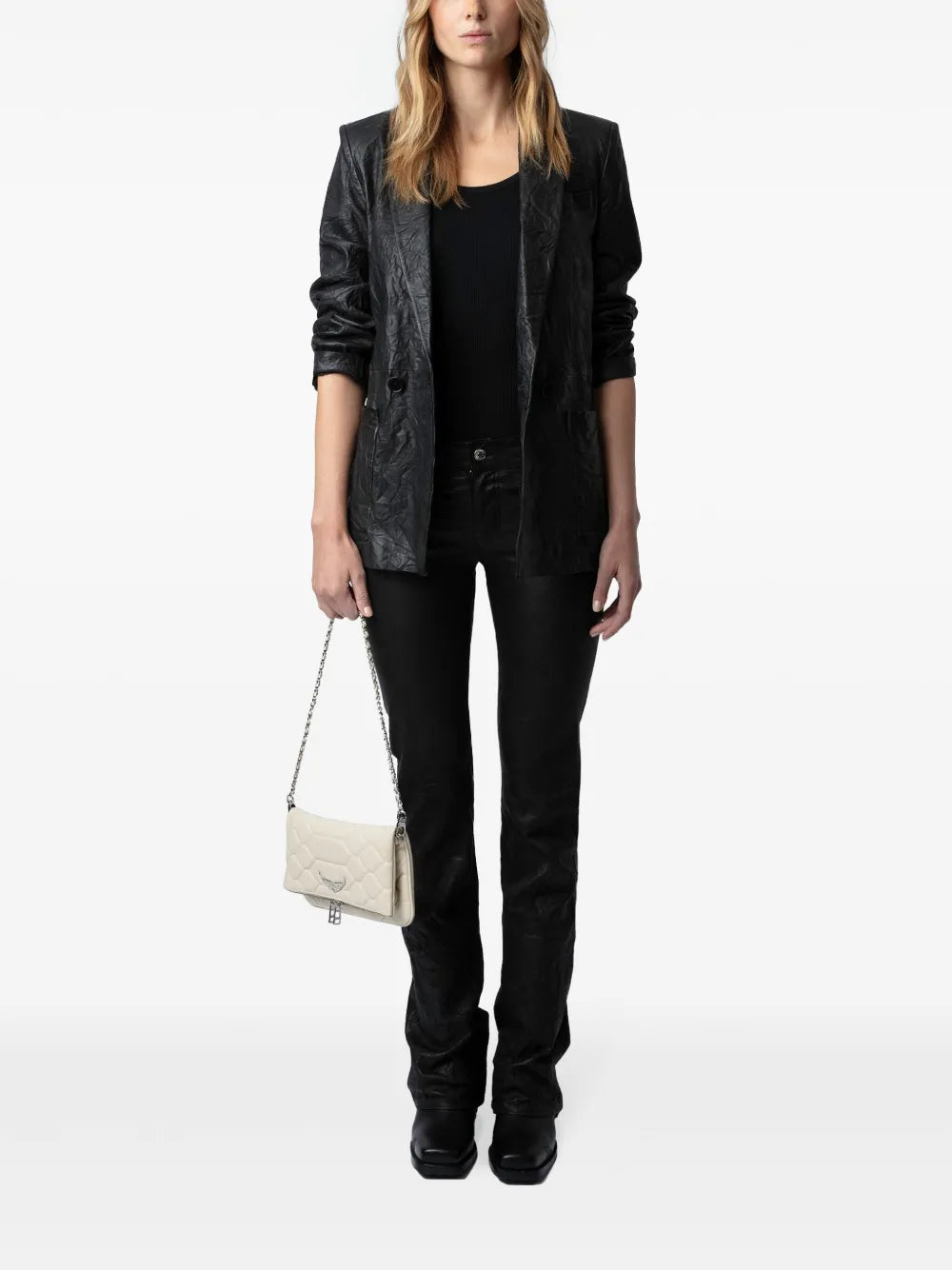 Rock quilted leather