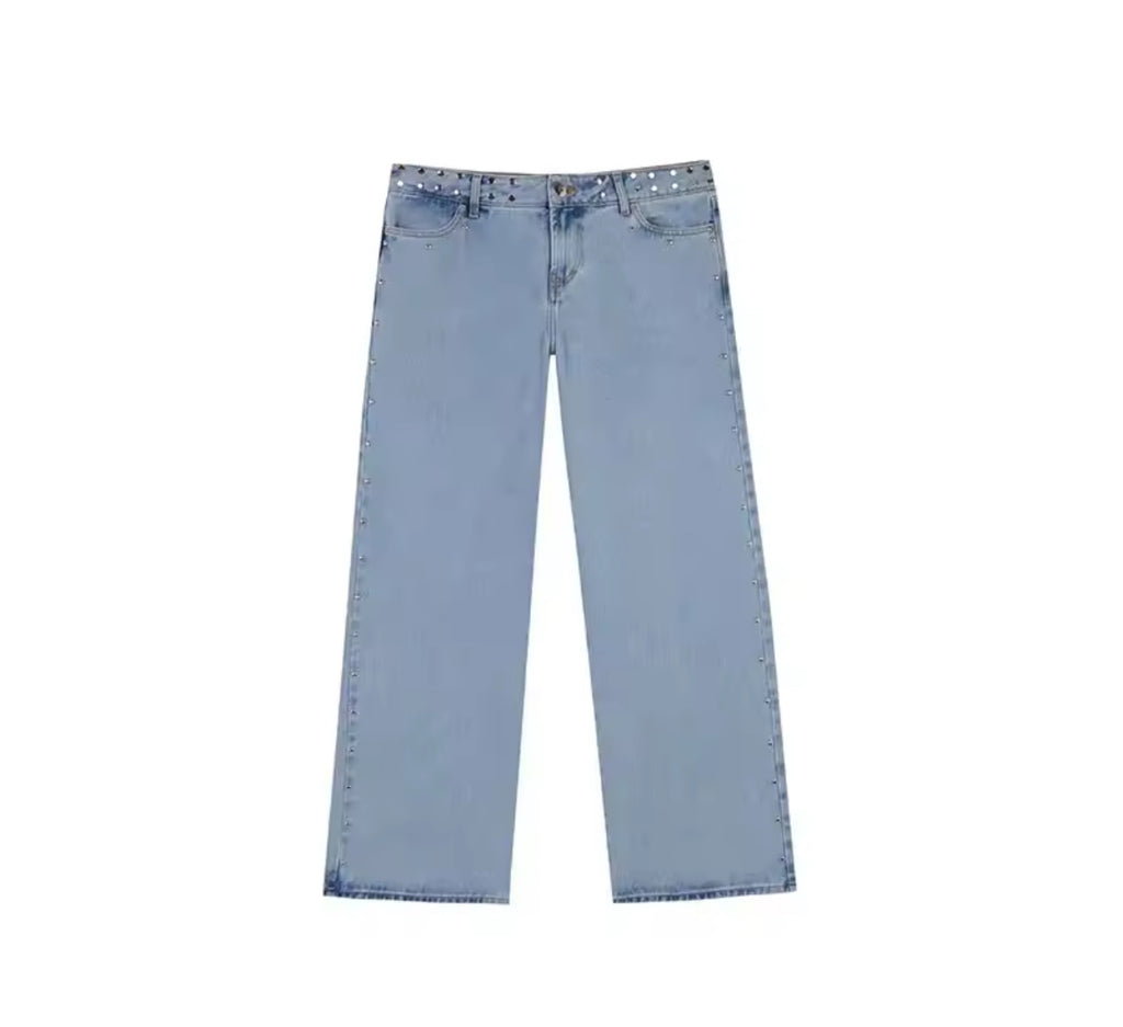 Jeans azul con estrellas cheetah