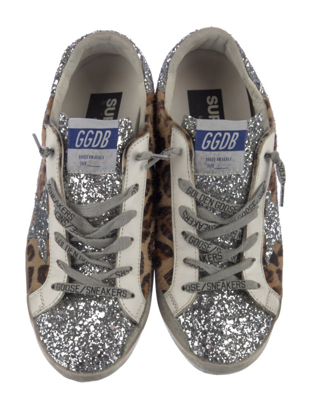Golden goose glitter cheetah print