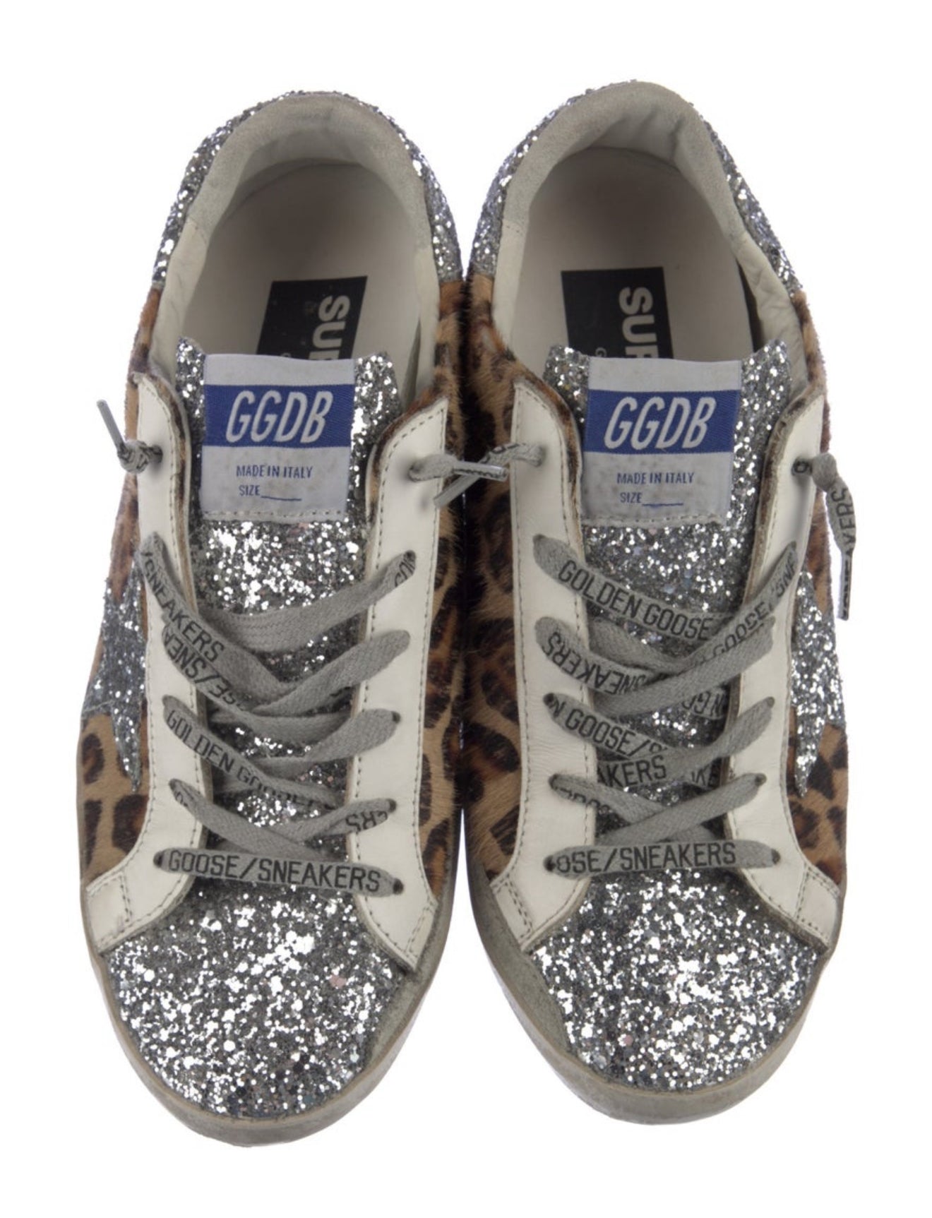 Golden goose glitter cheetah print